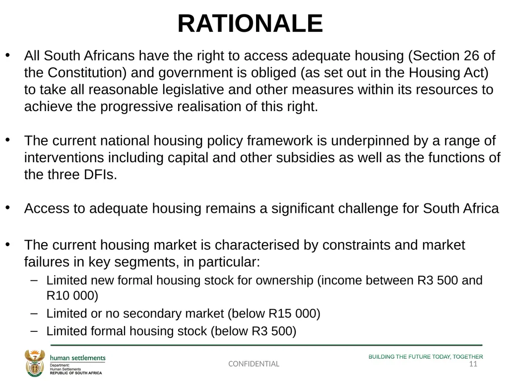 PORTFOLIO COMMITTEE PRESENTATION ON THE - slide 11 of 29