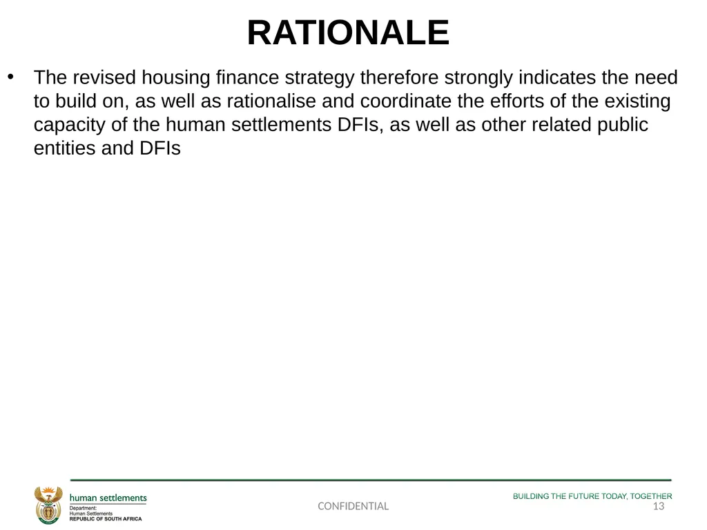 PORTFOLIO COMMITTEE PRESENTATION ON THE - slide 13 of 29