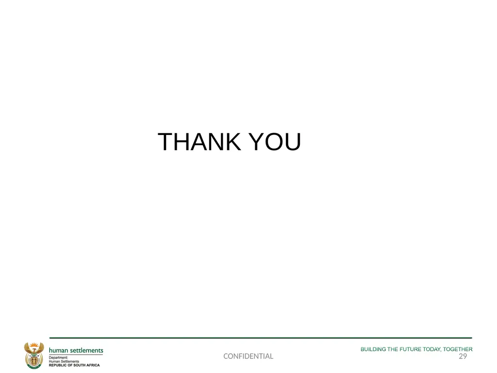 PORTFOLIO COMMITTEE PRESENTATION ON THE - slide 29 of 29