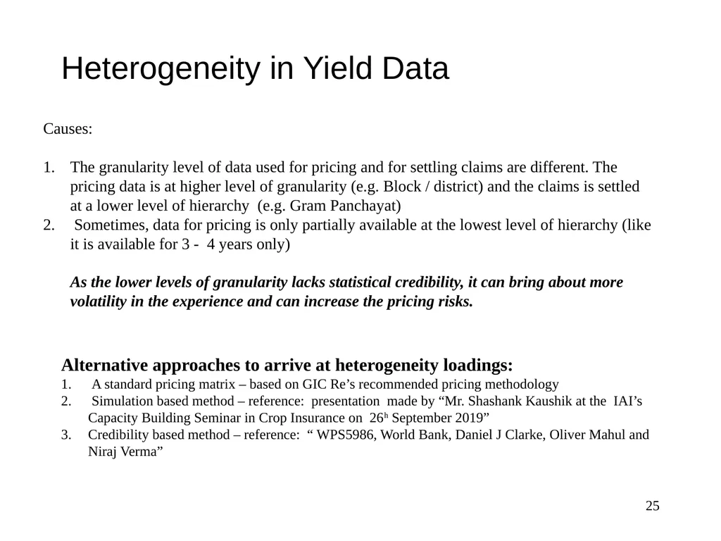 Crop Insurance Pricing A V Karthikeyan Appointed - slide 25 of 44