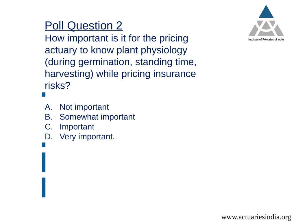 Crop Insurance Pricing A V Karthikeyan Appointed - slide 8 of 44