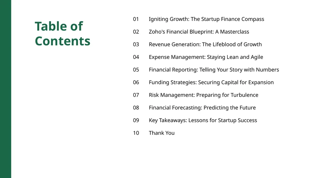 Startup Financial Flight: Lessons from Zoho's - slide 2 of 12