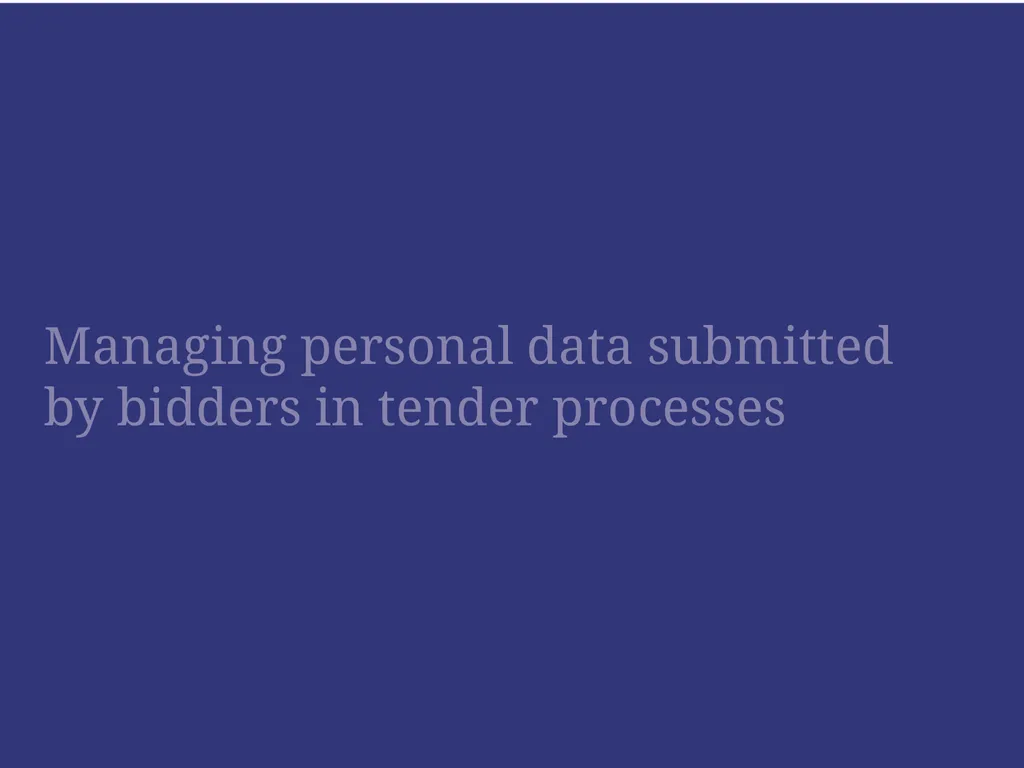 Bid exclusion risks in Public Procurement - slide 11 of 35