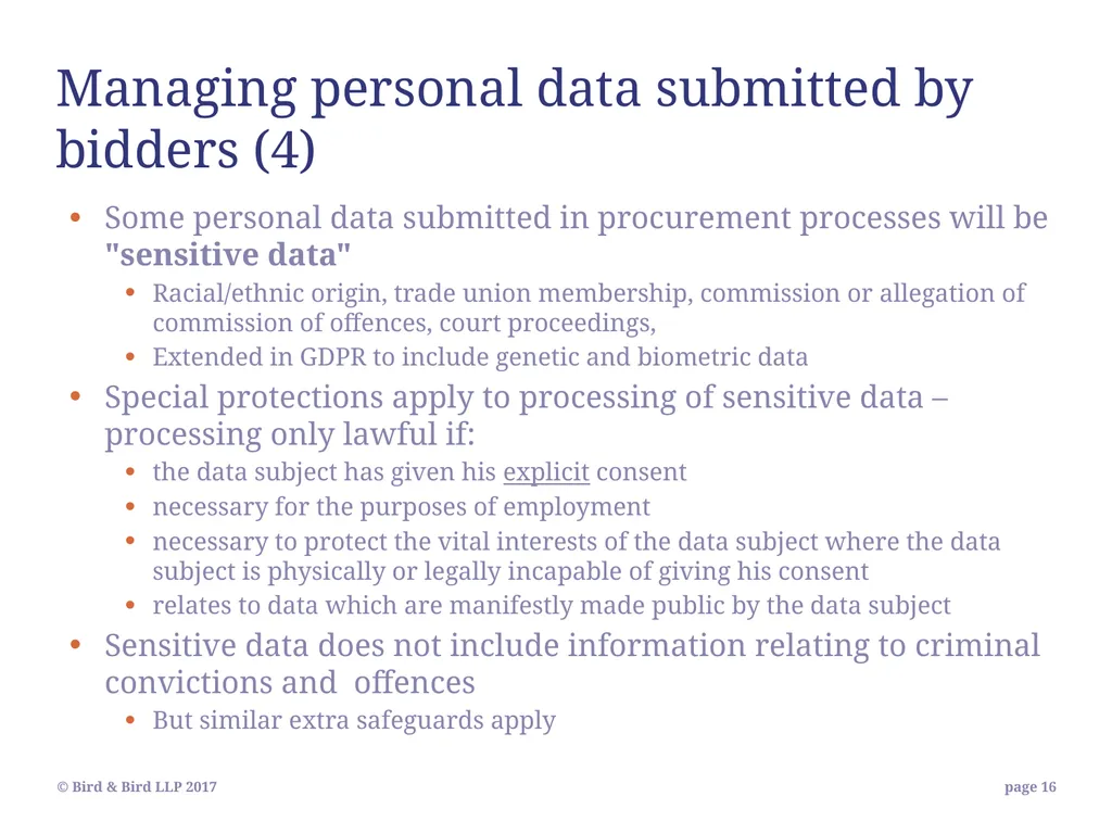 Bid exclusion risks in Public Procurement - slide 16 of 35