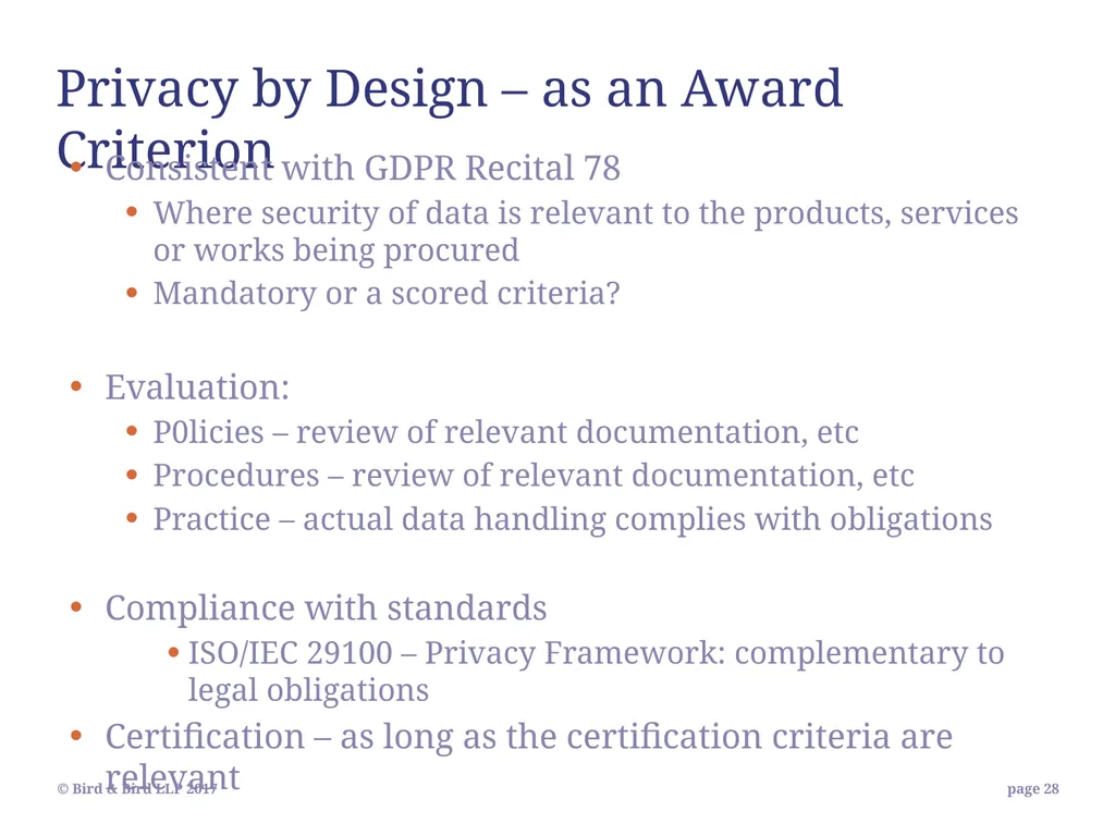 Bid exclusion risks in Public Procurement - slide 28 of 35
