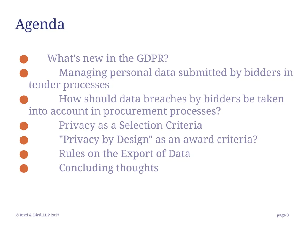 Bid exclusion risks in Public Procurement - slide 3 of 35