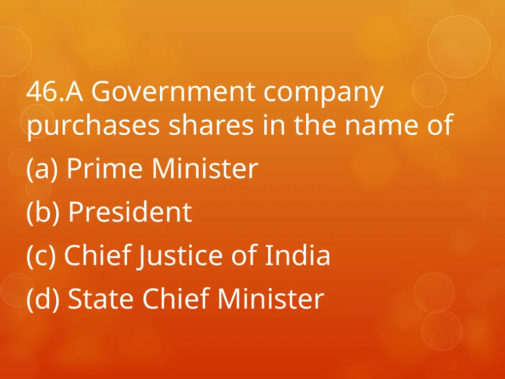 XI COMMERCE 1MARK QUIZ chapter 1-18 Presented by - slide 47 of 101