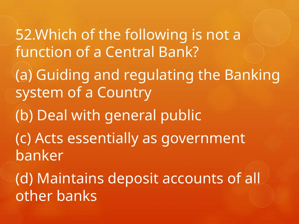 XI COMMERCE 1MARK QUIZ chapter 1-18 Presented by - slide 53 of 101