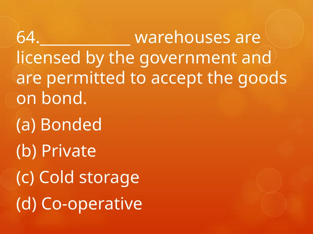 XI COMMERCE 1MARK QUIZ chapter 1-18 Presented by - slide 65 of 101