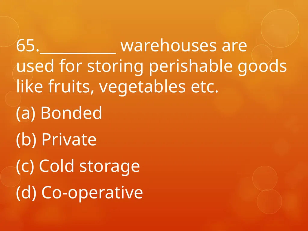 XI COMMERCE 1MARK QUIZ chapter 1-18 Presented by - slide 66 of 101