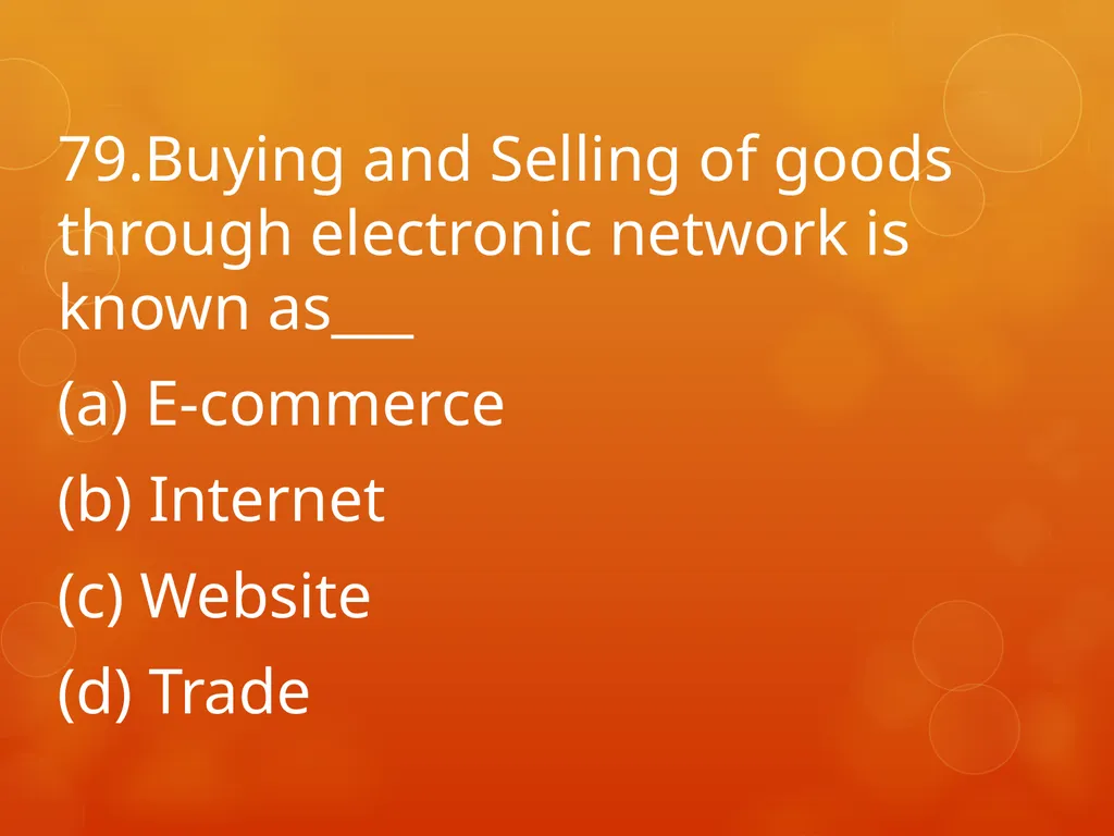 XI COMMERCE 1MARK QUIZ chapter 1-18 Presented by - slide 80 of 101