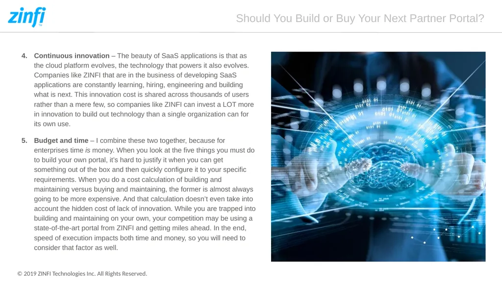Should You Build or Buy Your Next Partner Portal? - slide 10 of 12