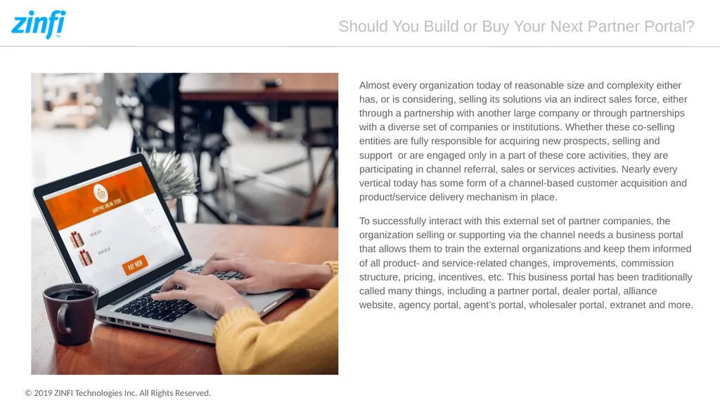 Should You Build or Buy Your Next Partner Portal? - slide 3 of 12