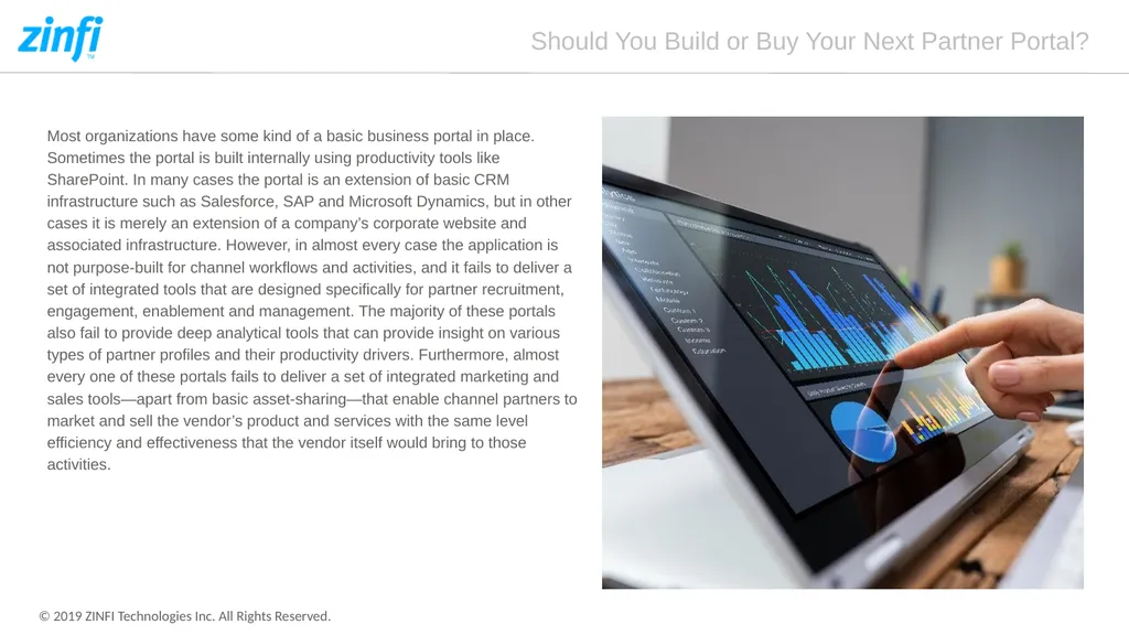 Should You Build or Buy Your Next Partner Portal? - slide 4 of 12