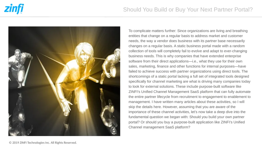 Should You Build or Buy Your Next Partner Portal? - slide 5 of 12