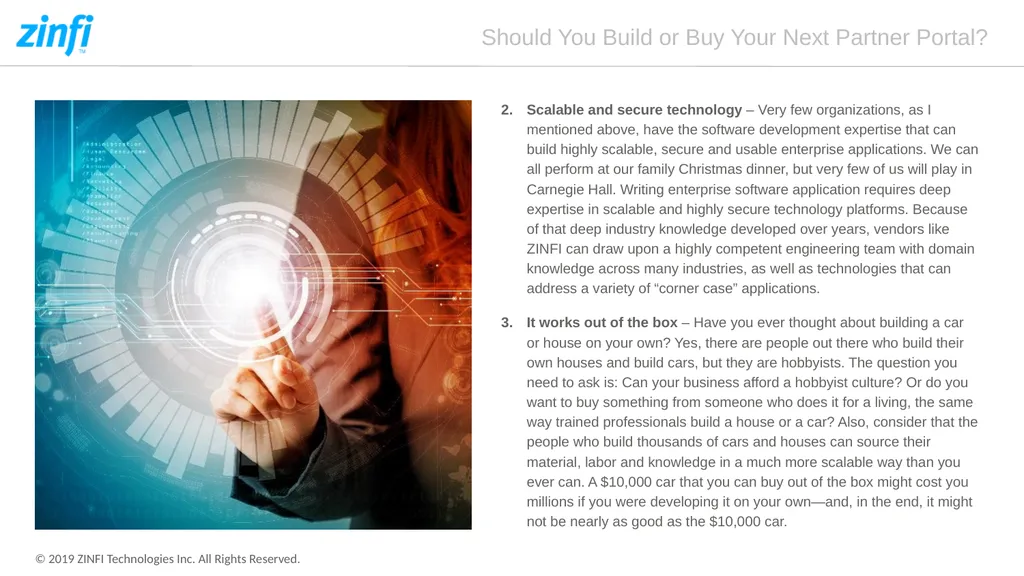 Should You Build or Buy Your Next Partner Portal? - slide 9 of 12