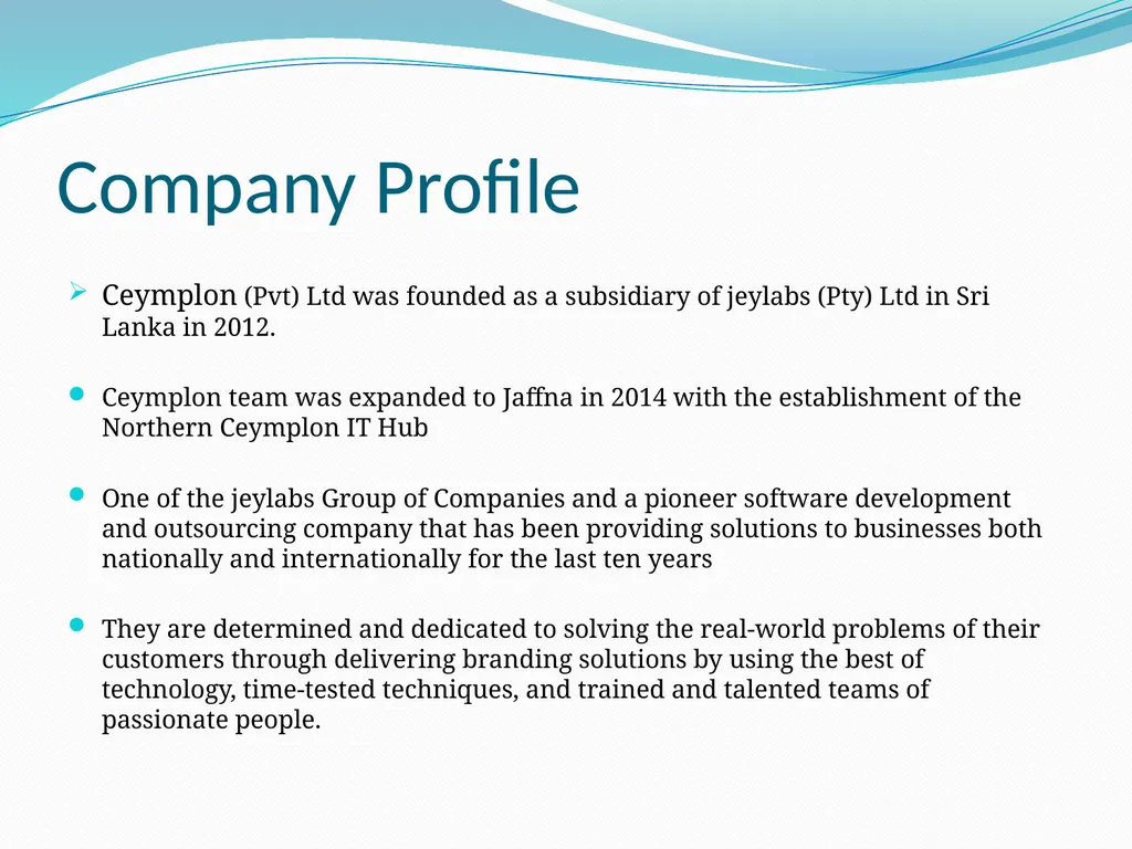 Industrial Training @ceymplon(Pvt)Ltd Amalaseely - slide 3 of 17