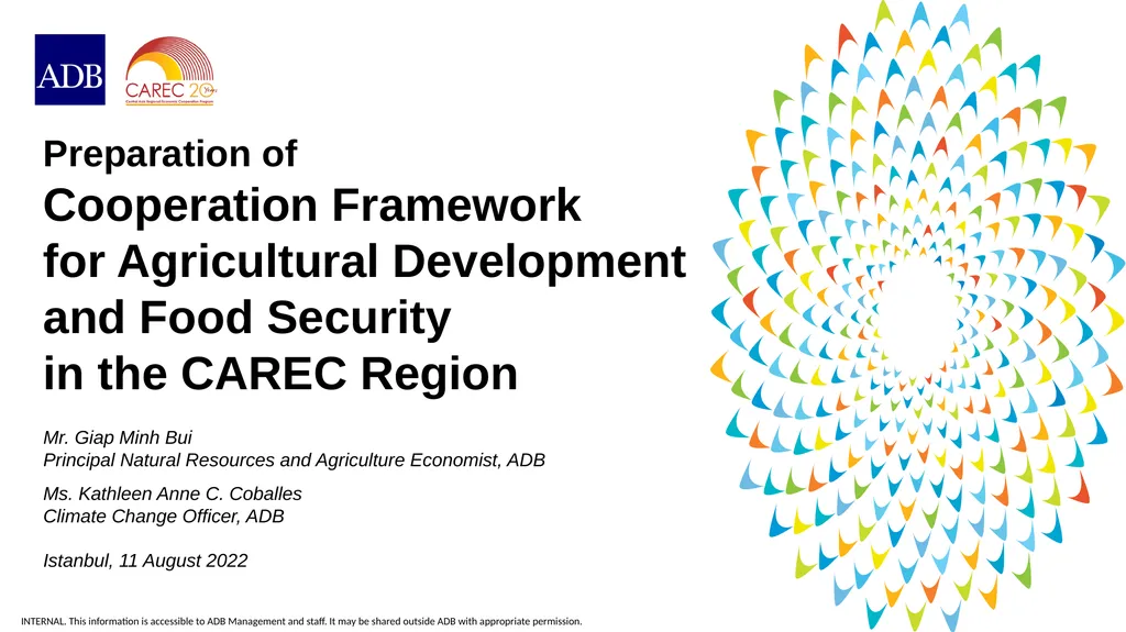 Preparation of Cooperation Framework for - slide 1 of 17