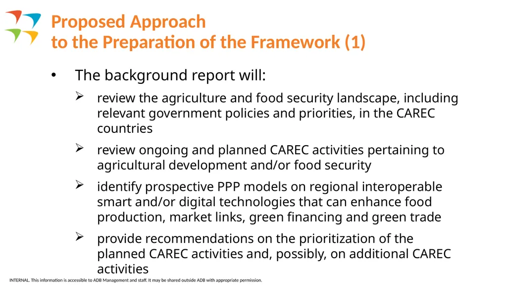 Preparation of Cooperation Framework for - slide 13 of 17