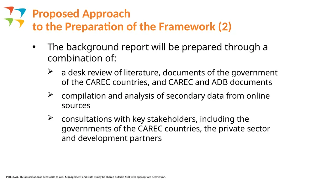 Preparation of Cooperation Framework for - slide 14 of 17