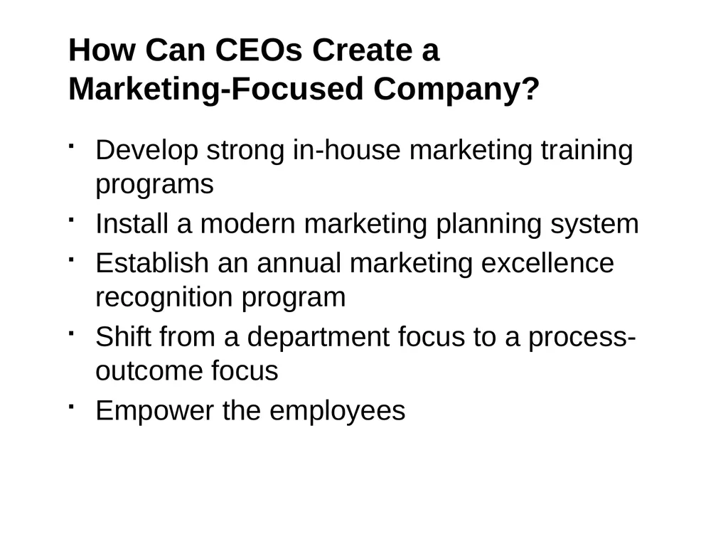 Managing a Holistic Marketing Organization for the - slide 20 of 21