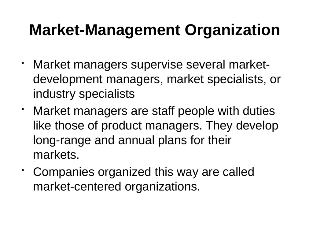 Managing a Holistic Marketing Organization for the - slide 17 of 21