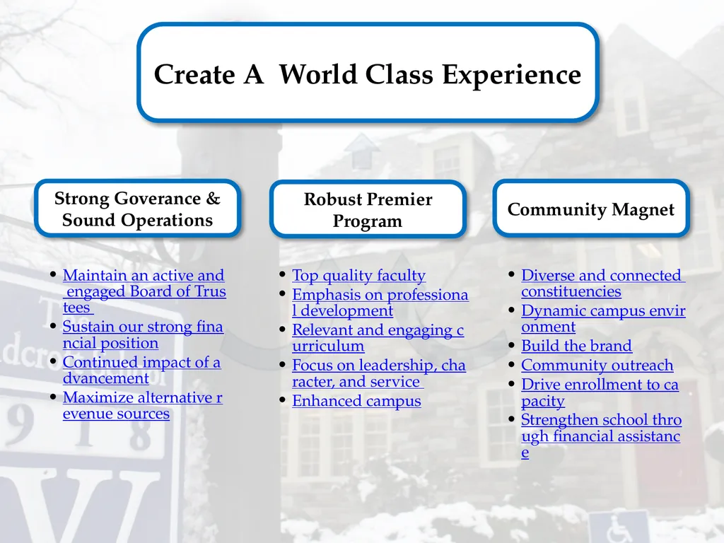 Strategic Plan 2014-2019 Create A World Class - slide 7 of 23