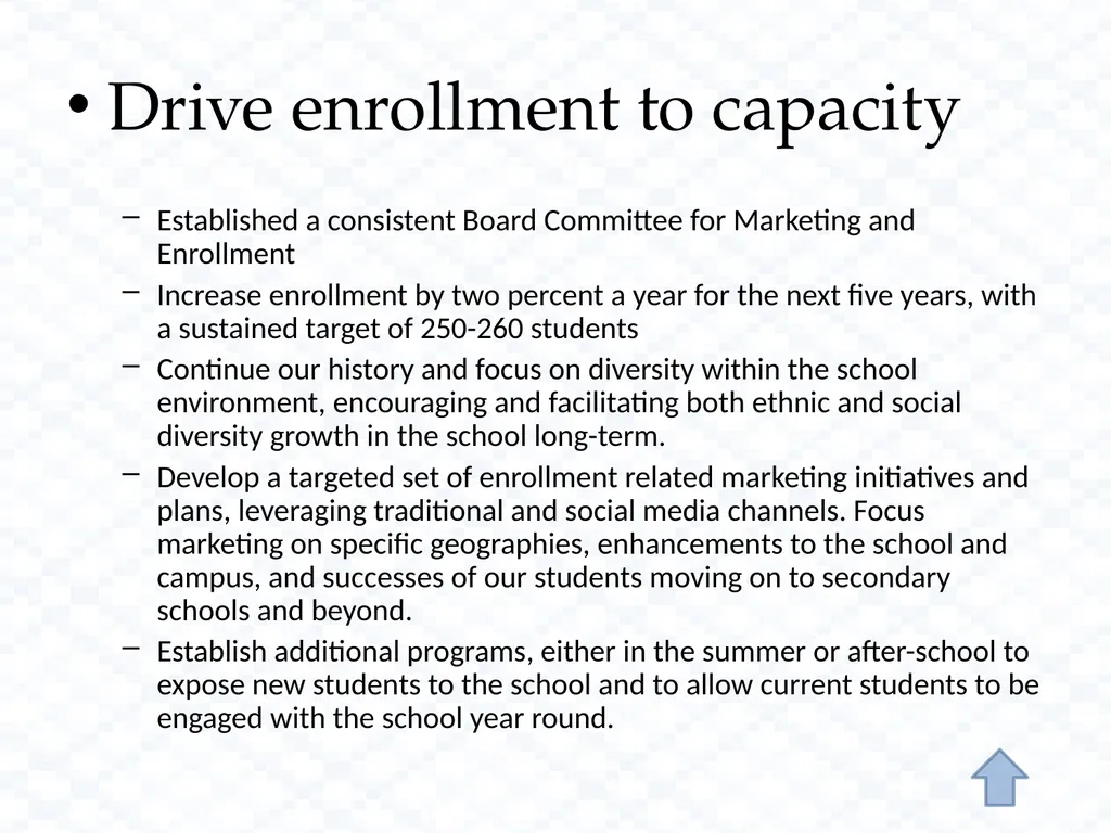 Strategic Plan 2014-2019 Create A World Class - slide 22 of 23