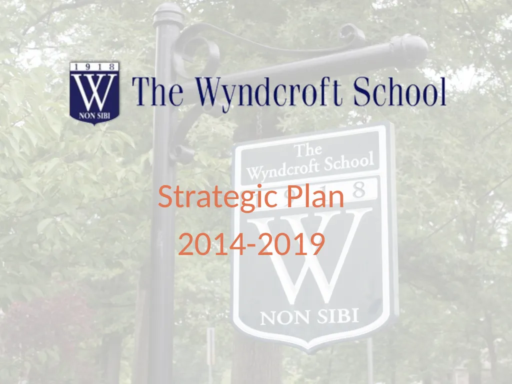 Strategic Plan 2014-2019 Create A World Class