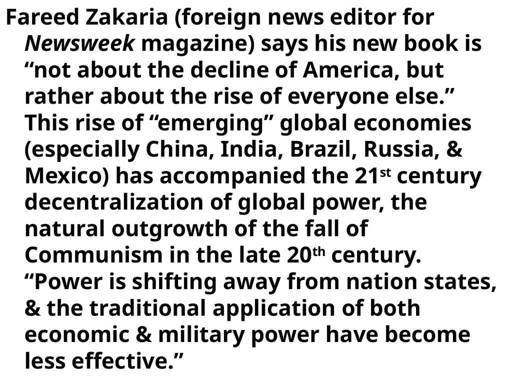 CHAPTER 1 GLOBALISM GLOBALISM > LOCALISM = the - slide 37 of 128