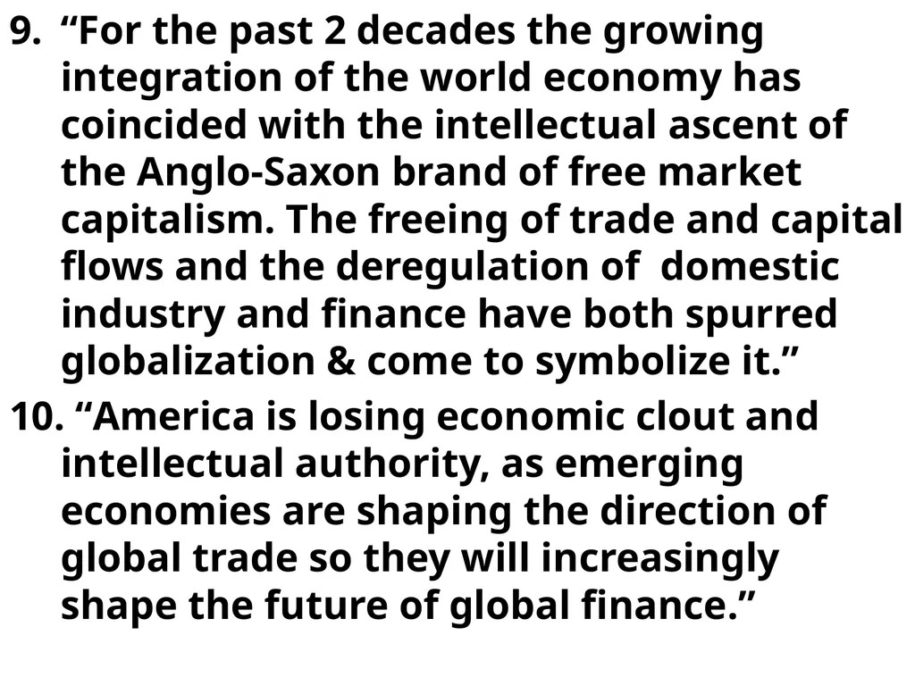 CHAPTER 1 GLOBALISM GLOBALISM > LOCALISM = the - slide 41 of 128