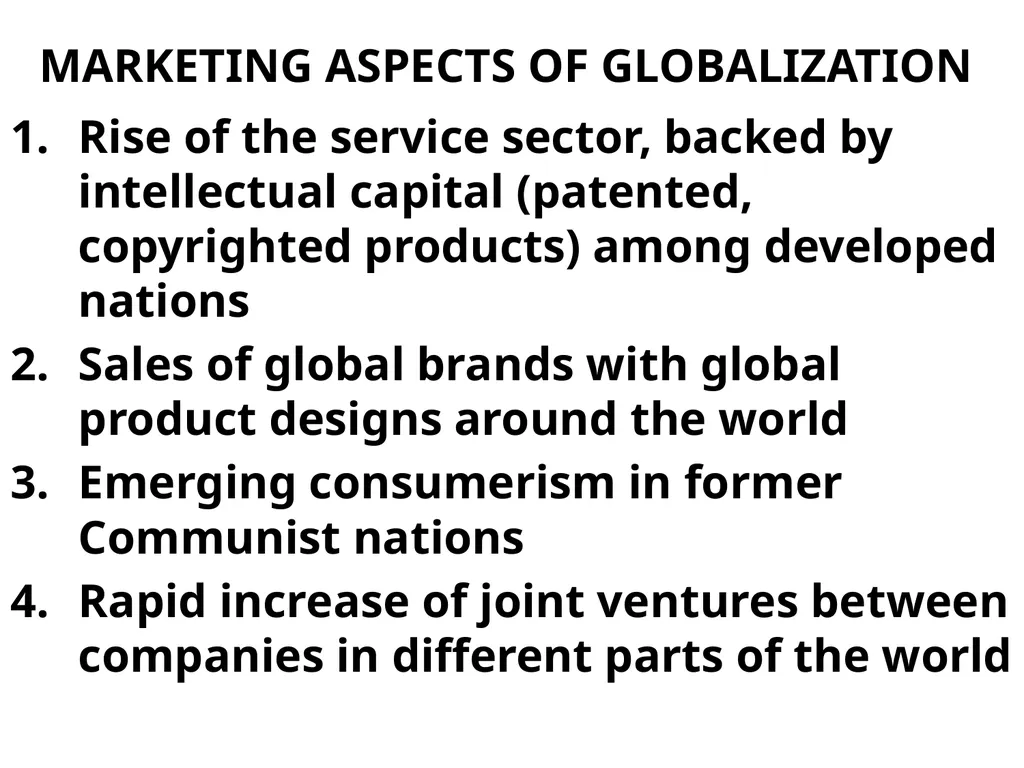 CHAPTER 1 GLOBALISM GLOBALISM > LOCALISM = the - slide 15 of 128