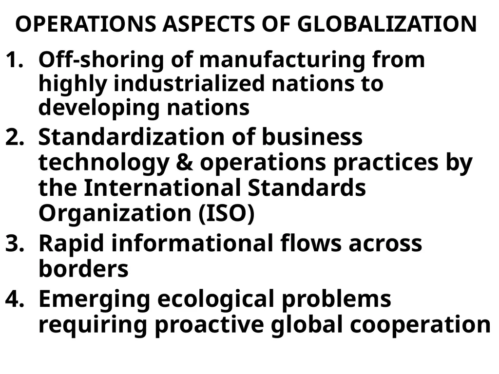 CHAPTER 1 GLOBALISM GLOBALISM > LOCALISM = the - slide 16 of 128