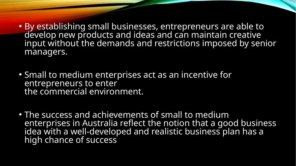 Small to medium enterprises  definition Small to - slide 13 of 47
