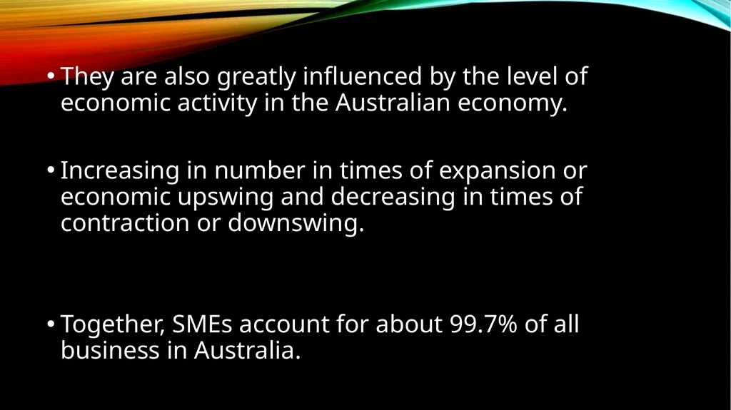 Small to medium enterprises  definition Small to - slide 8 of 47