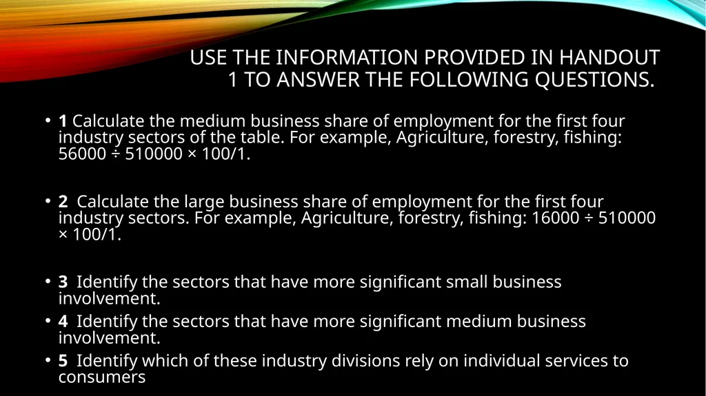 Small to medium enterprises  definition Small to - slide 18 of 47