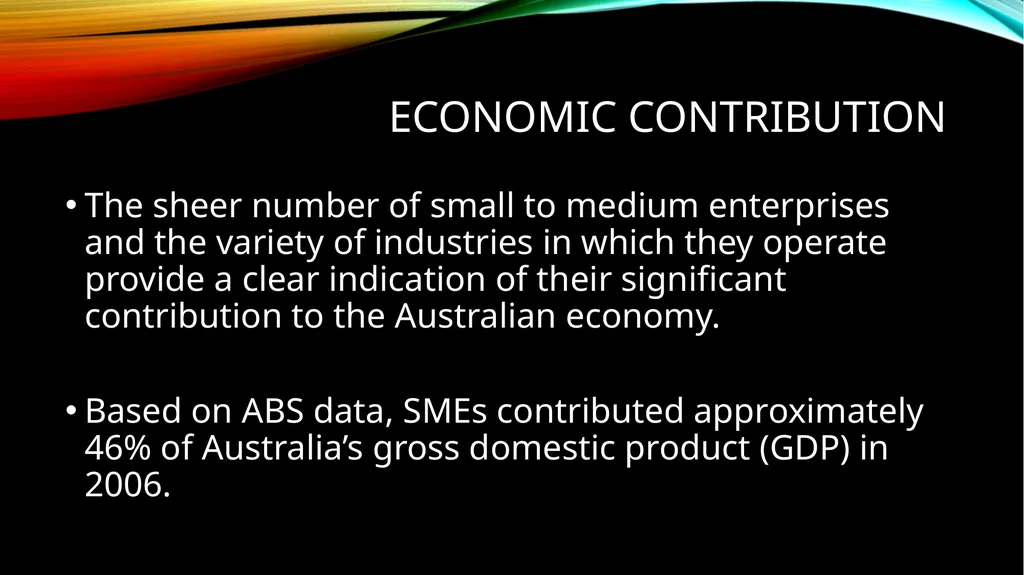 Small to medium enterprises  definition Small to - slide 10 of 47