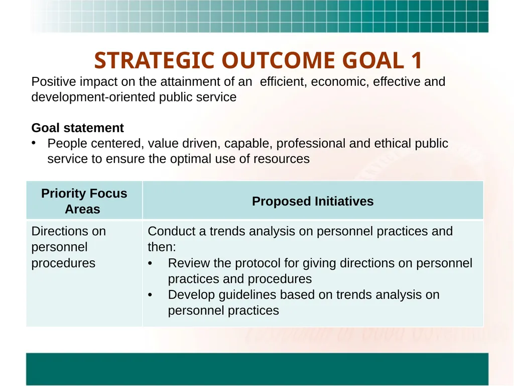 PUBLIC SERVICE COMMISSION STRATEGIC INITIATIVES - slide 5 of 10