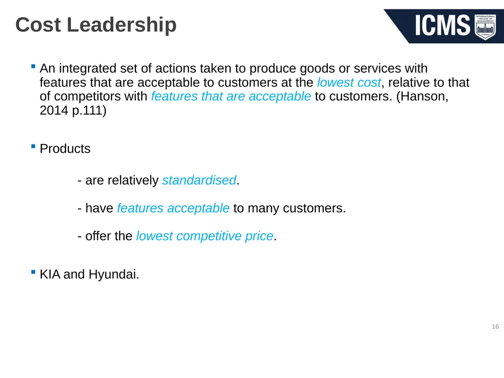 HOS801 – Strategic Management in Tourism and - slide 16 of 42