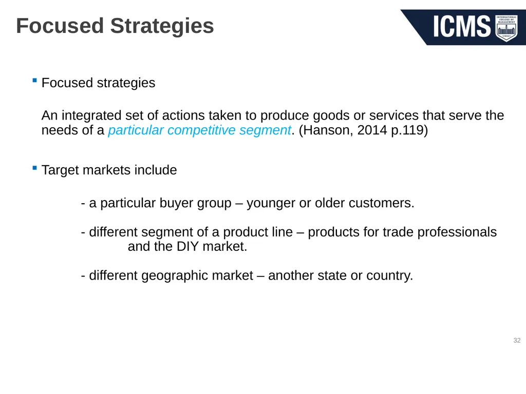 HOS801 – Strategic Management in Tourism and - slide 32 of 42