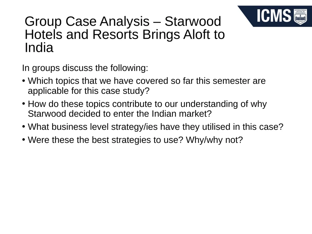 HOS801 – Strategic Management in Tourism and - slide 41 of 42