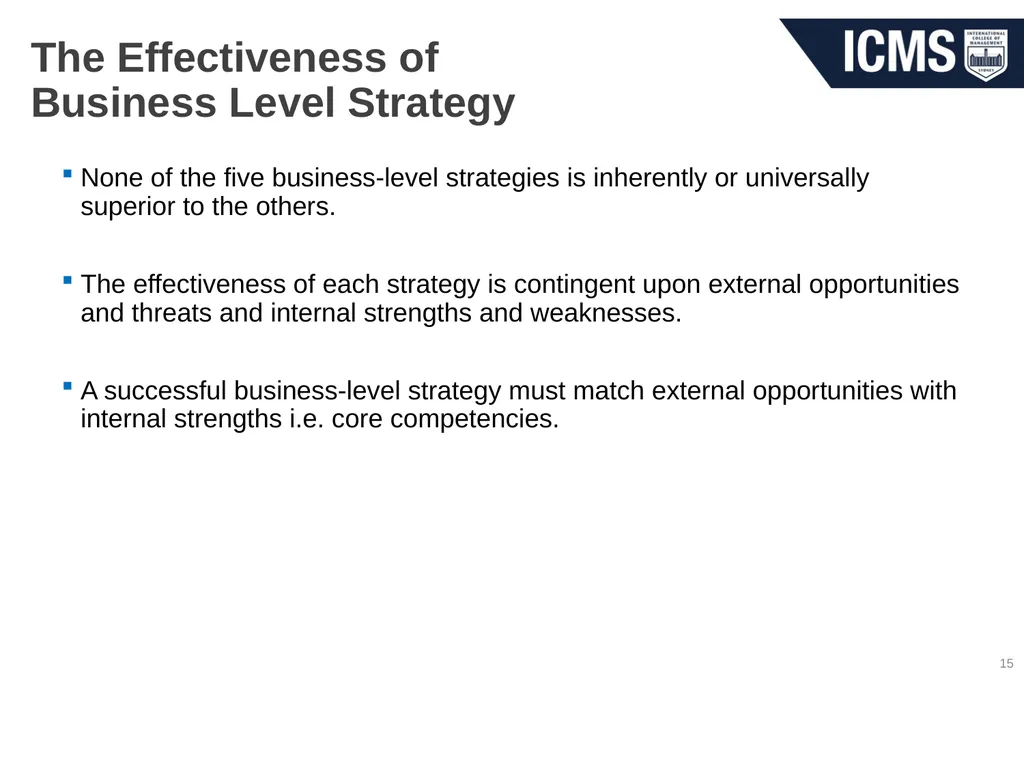 HOS801 – Strategic Management in Tourism and - slide 15 of 42