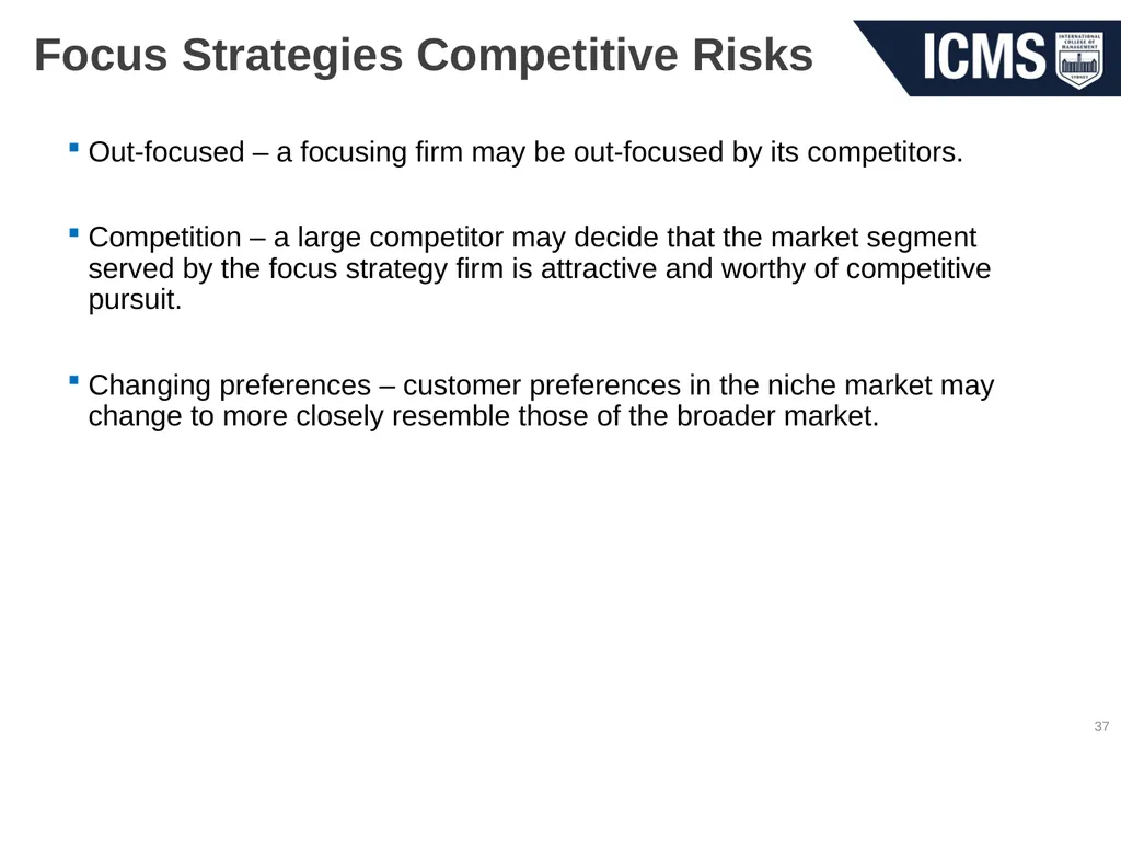 HOS801 – Strategic Management in Tourism and - slide 37 of 42