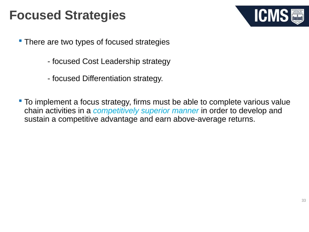 HOS801 – Strategic Management in Tourism and - slide 33 of 42