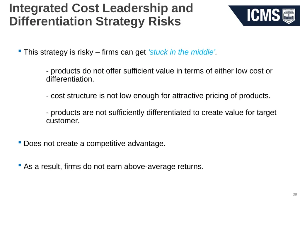 HOS801 – Strategic Management in Tourism and - slide 39 of 42