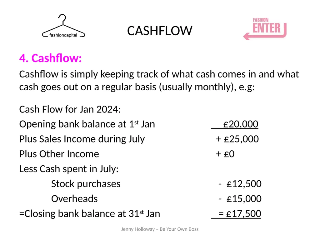 FINANCE Budgets/Forecasts/Cashflow Workshop Jenny - slide 14 of 30