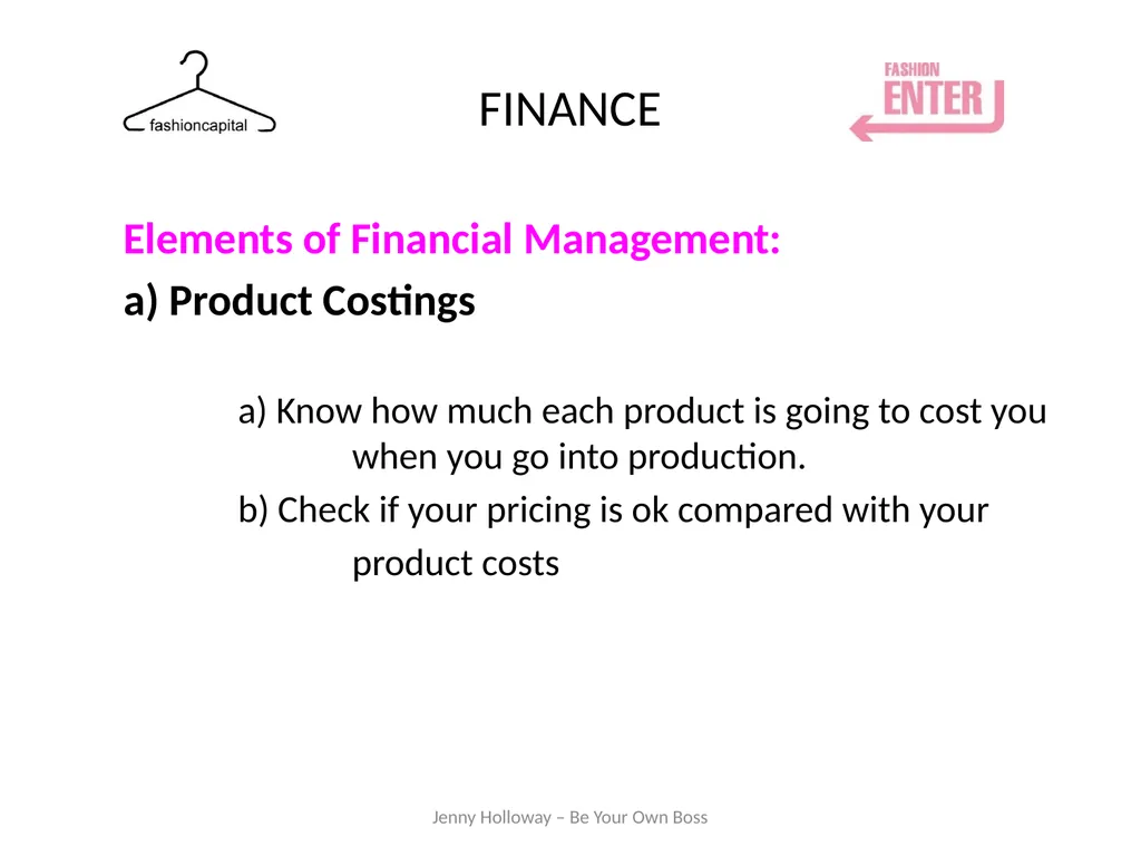 FINANCE Budgets/Forecasts/Cashflow Workshop Jenny - slide 5 of 30