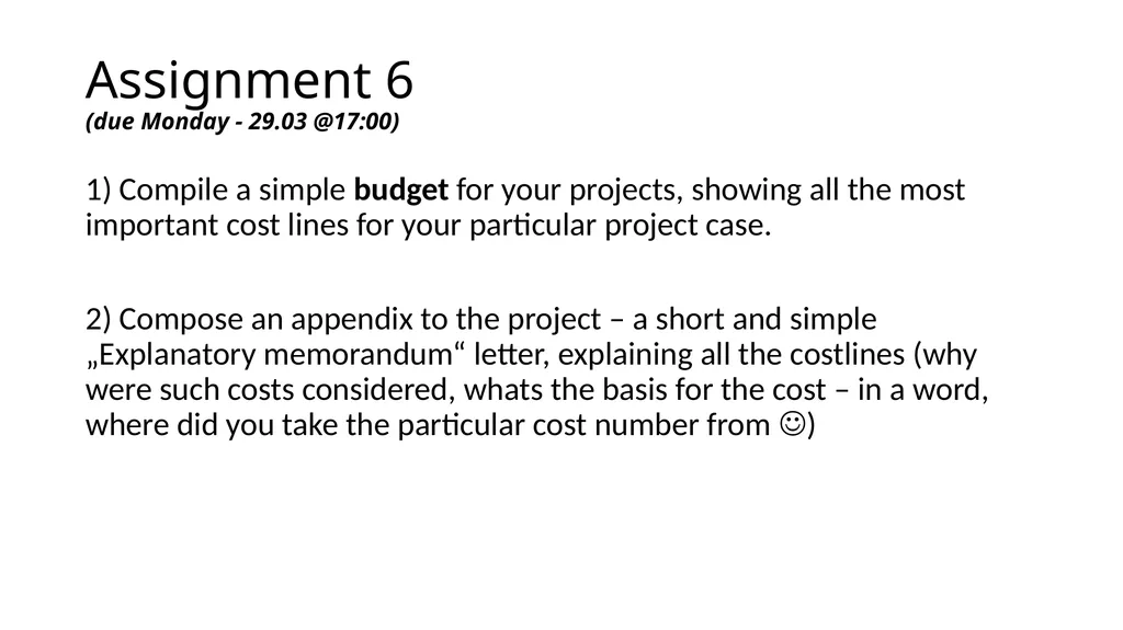 Resource Plan and Project Budget LOOM.02.124 - slide 17 of 17