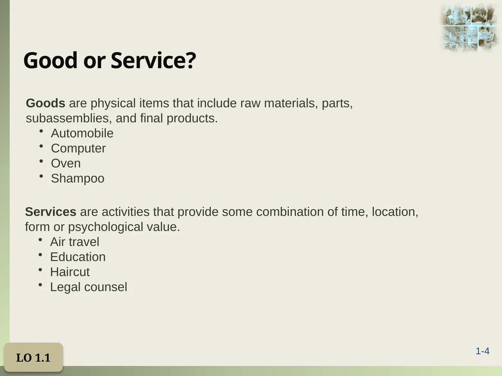 Introduction to Operations Management Chapter 1 - slide 4 of 40