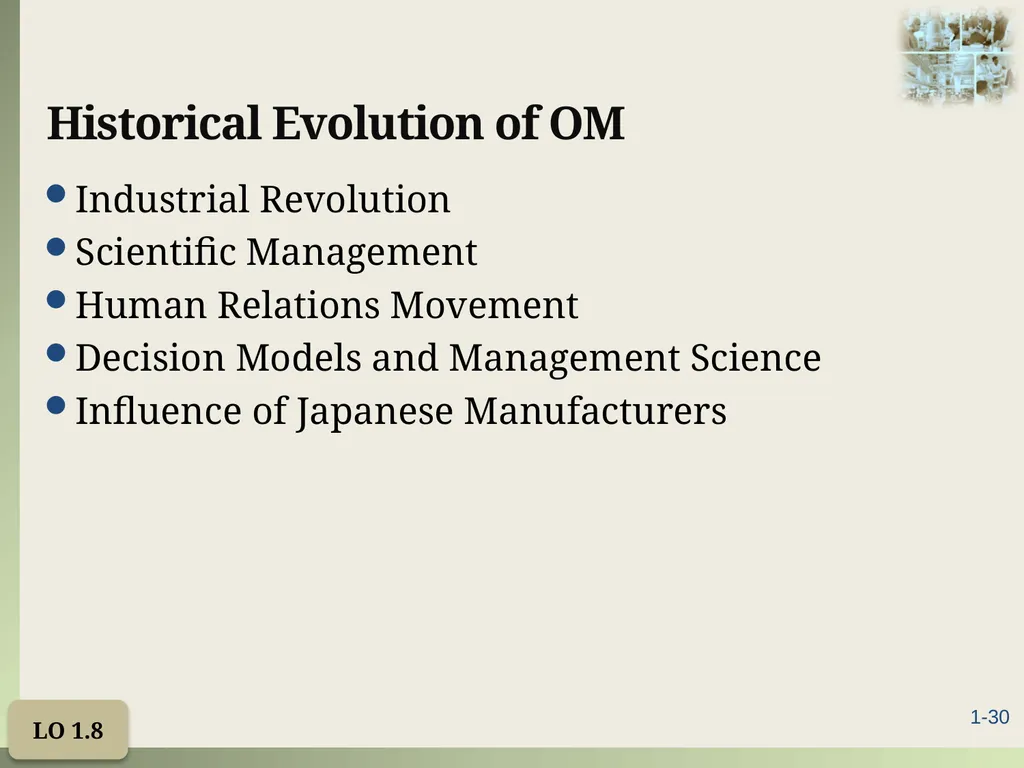 Introduction to Operations Management Chapter 1 - slide 30 of 40